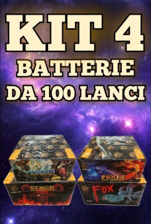 Kit 4 Batterie 100 Lanci