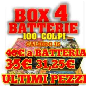 Kit 4 Batterie 100 Lanci Eco.