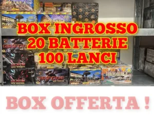 Box Ingrosso 20 Batterie 100 Lanci
