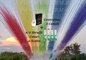 STARTER KIT FRM - Centralina 4 Canali + 4 Sbruffi colorati