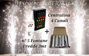 STARTER KIT FRM - Centralina 4 Canali + 5 Fontane Fredde 3mt da Interno