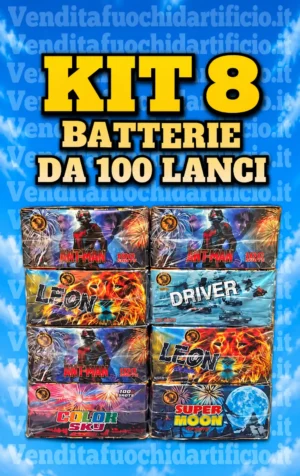 Kit 8 Batterie 100 Lanci