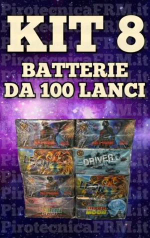 Kit 8 Batterie 100 Lanci