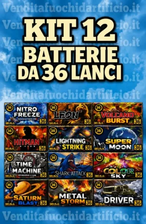 Kit 12 Batterie 36 Lanci